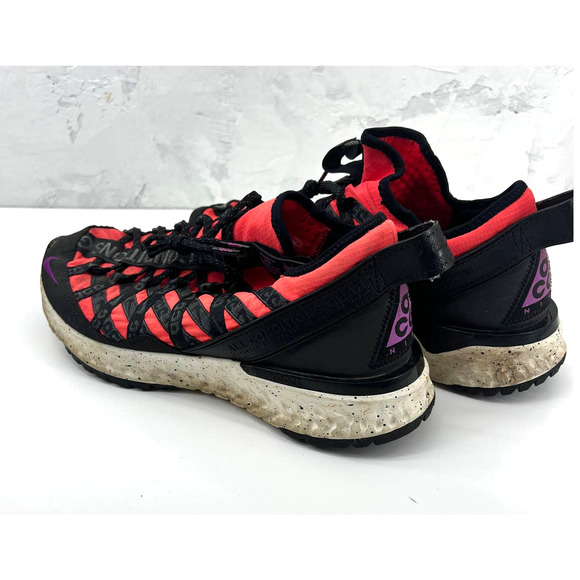 Nike ACG React Terra Gobe 5 Trail Running Sneakers Red Black Men's Size 9 - Picture 2 of 9